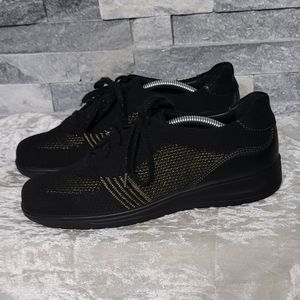 Solidus Soliknit Black Gold Lace Eneslow Sneakers